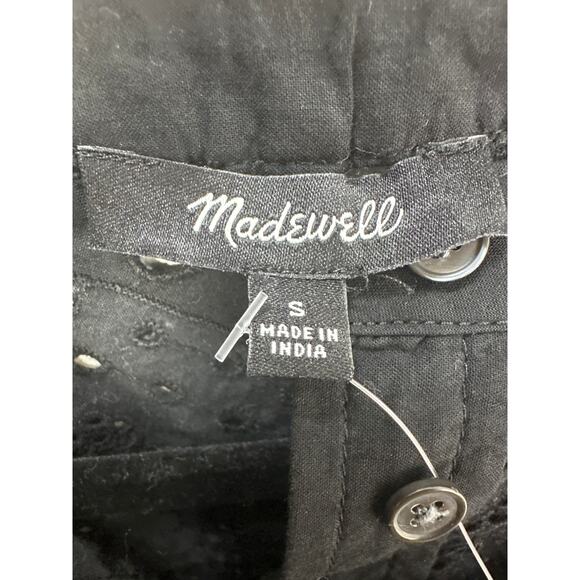 Madewell NWT Women’s Embroidered Shirred Henley Top Size Small - Picture 4 of 6